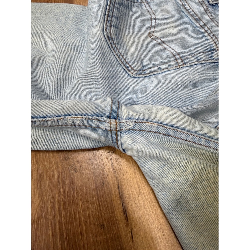 Levis 505 Jeans Mens 34x32 Light Wash Fair Vintage Made in USA 90s Straight Leg - Picture 8 of 8